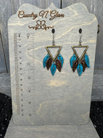 Southwest turquoise/brown chandeliers