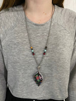 Sugar skull pinched necklace