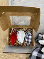 B&W Buffalo plaid gift trio