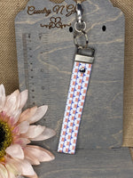 Patriotic star key fob