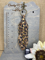 Leopard purse jewelry/ key chain