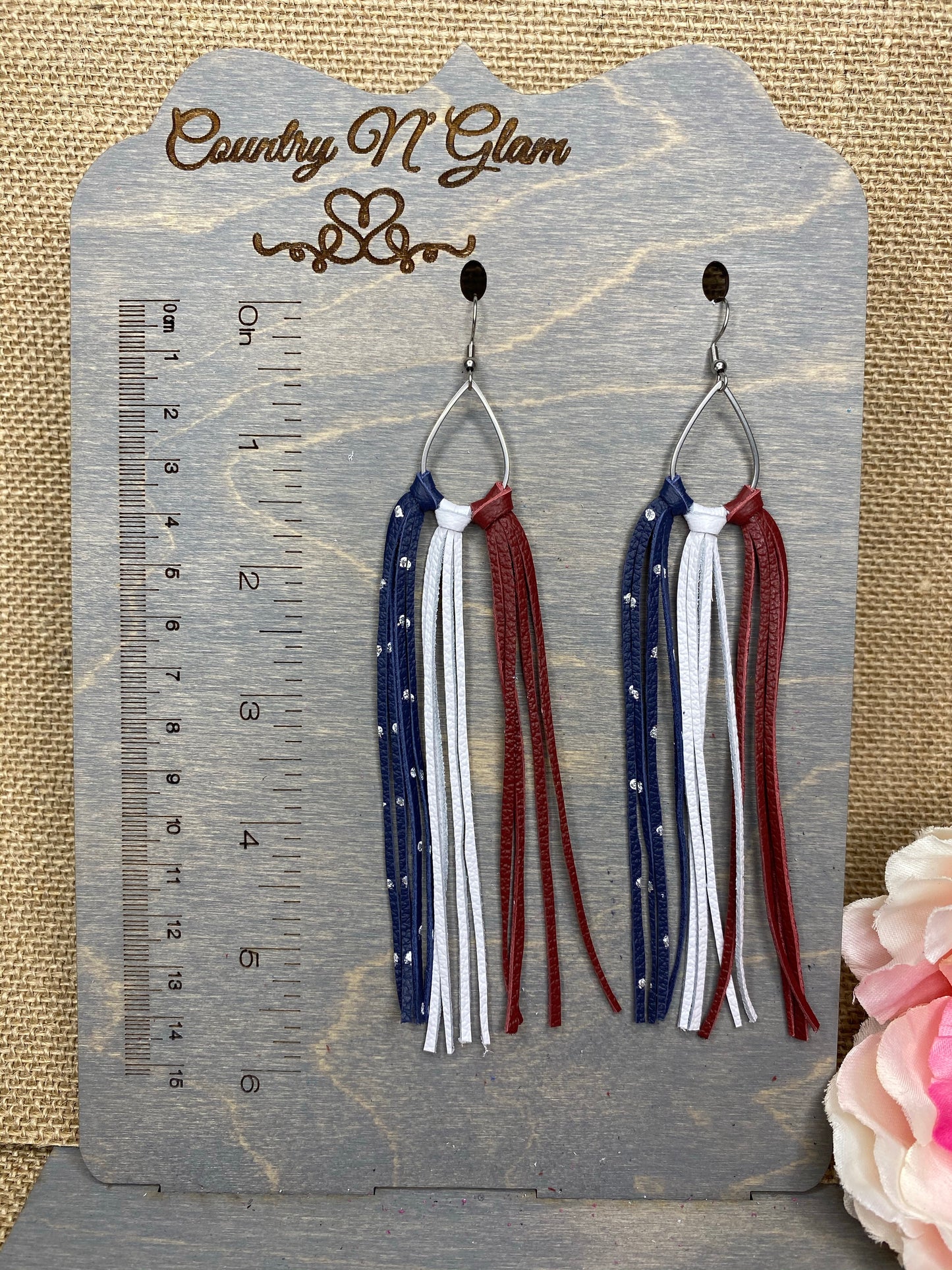 American flag Charitys on teardrops