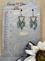 Texas rose tooled floral chandeliers