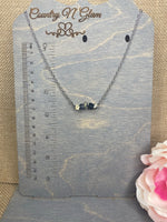 Dalmatian jasper and onyx necklace