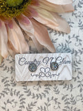 Charcoal halo shimmer studs